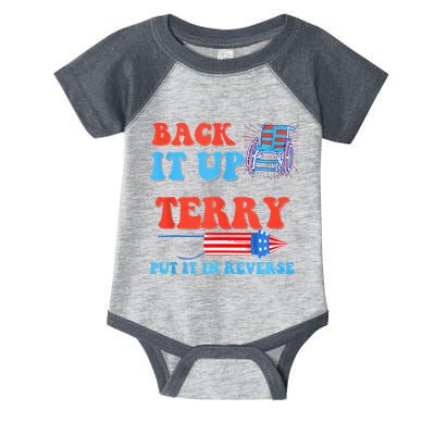 Funny 4th Of July Firework Meme Put It In Reverse Terry Infant Baby Jersey Bodysuit
