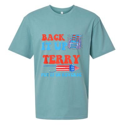 Funny 4th Of July Firework Meme Put It In Reverse Terry Sueded Cloud Jersey T-Shirt