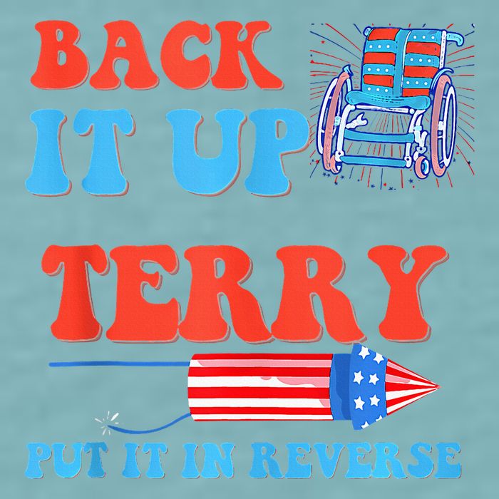 Funny 4th Of July Firework Meme Put It In Reverse Terry Sueded Cloud Jersey T-Shirt
