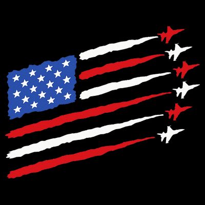 Funny 4th of July Fighter Jets USA American Flag Celebration T-Shirt