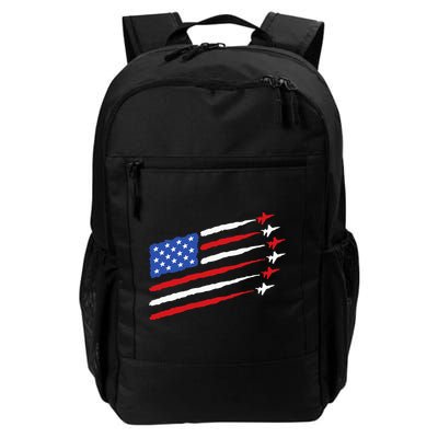 Funny 4th of July Fighter Jets USA American Flag Celebration Backpack