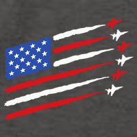 Funny 4th of July Fighter Jets USA American Flag Celebration Vector Backpack