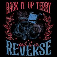 Funny 4th Of July Retro Back It Up Terry Put It In Reverse Drawstring Bag