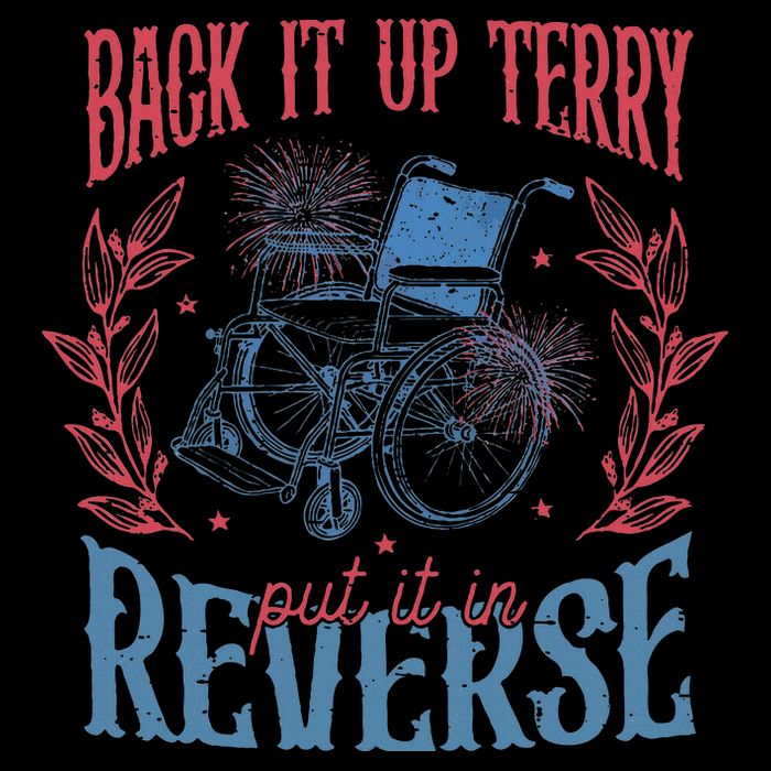 Funny 4th Of July Retro Back It Up Terry Put It In Reverse Drawstring Bag