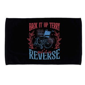 Funny 4th Of July Retro Back It Up Terry Put It In Reverse Microfiber Hand Towel