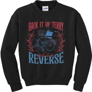 Funny 4th Of July Retro Back It Up Terry Put It In Reverse Kids Sweatshirt