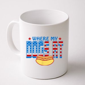 Funny 4th Of July Humor Hot Dog Lover Independence Day Gift Gift Coffee Mug