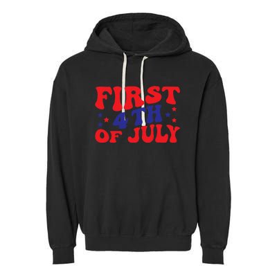 First 4th of July Gift Classic Garment-Dyed Fleece Hoodie