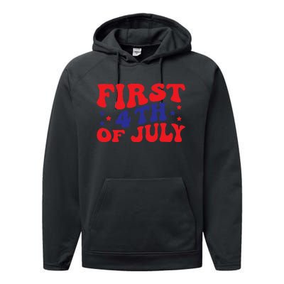 First 4th of July Gift Classic Performance Fleece Hoodie