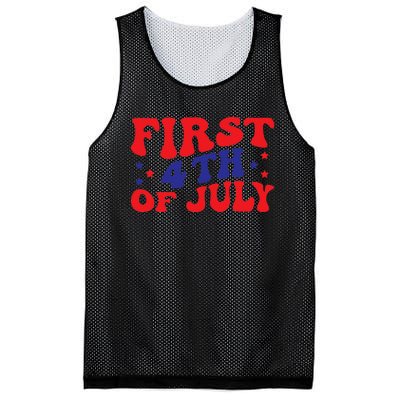 First 4th of July Gift Classic Mesh Reversible Basketball Jersey Tank