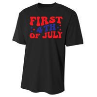 First 4th of July Gift Classic Performance Sprint T-Shirt