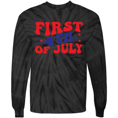 First 4th of July Gift Classic Tie-Dye Long Sleeve Shirt