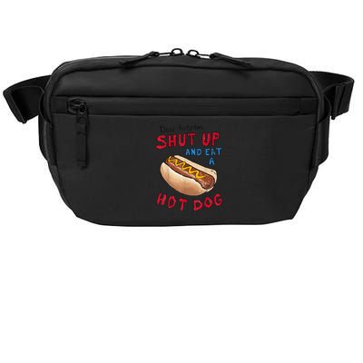 Funny 4th Of July Dear Protesters Shut Up And Eat A Hot Dog Gift Crossbody Pack