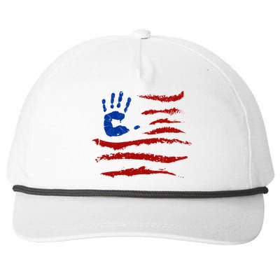 Firecrackers 4th Of July Usa America Flag Firework Funny Gift Snapback Five-Panel Rope Hat