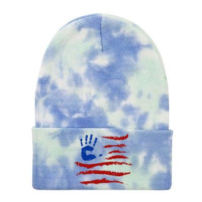 Firecrackers 4th Of July Usa America Flag Firework Funny Gift Tie Dye 12in Knit Beanie