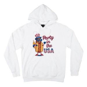 Funny 4th Of July Hot Dog Party In The Usa Hoodie