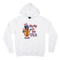 Funny 4th Of July Hot Dog Party In The Usa Hoodie