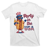 Funny 4th Of July Hot Dog Party In The Usa T-Shirt