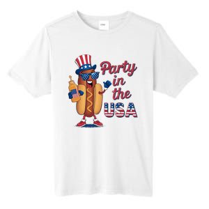 Funny 4th Of July Hot Dog Party In The Usa Tall Fusion ChromaSoft Performance T-Shirt