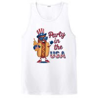 Funny 4th Of July Hot Dog Party In The Usa PosiCharge Competitor Tank