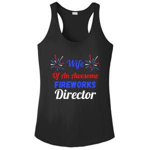 Funny 4th Of July Wife Of An Awesome Fireworks Director Cool Gift Ladies PosiCharge Competitor Racerback Tank