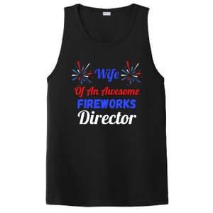 Funny 4th Of July Wife Of An Awesome Fireworks Director Cool Gift PosiCharge Competitor Tank