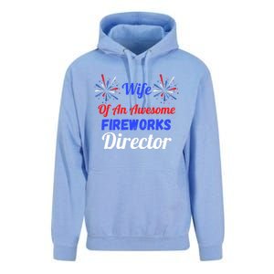 Funny 4th Of July Wife Of An Awesome Fireworks Director Cool Gift Unisex Surf Hoodie