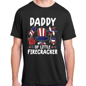 Father 4th Of July Gift Daddy Of Little Firecracker Gift Adult ChromaSoft Performance T-Shirt