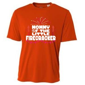 Firework 4th Of July Mommy Of The Little Firecracker Gift Cooling Performance Crew T-Shirt