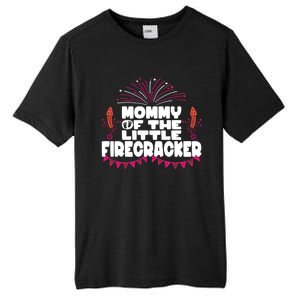 Firework 4th Of July Mommy Of The Little Firecracker Gift Tall Fusion ChromaSoft Performance T-Shirt