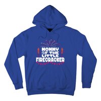 Firework 4th Of July Mommy Of The Little Firecracker Gift Hoodie