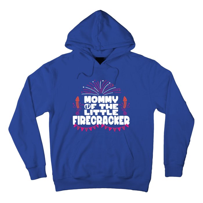 Firework 4th Of July Mommy Of The Little Firecracker Gift Hoodie