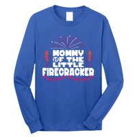 Firework 4th Of July Mommy Of The Little Firecracker Gift Long Sleeve Shirt