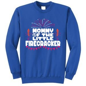 Firework 4th Of July Mommy Of The Little Firecracker Gift Sweatshirt