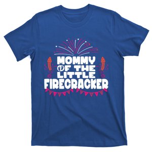 Firework 4th Of July Mommy Of The Little Firecracker Gift T-Shirt