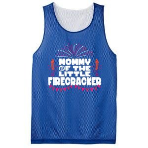 Firework 4th Of July Mommy Of The Little Firecracker Gift Mesh Reversible Basketball Jersey Tank