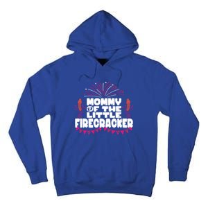 Firework 4th Of July Mommy Of The Little Firecracker Gift Tall Hoodie