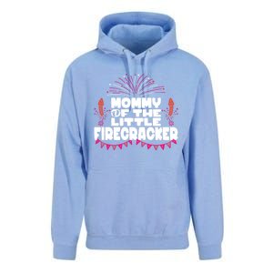 Firework 4th Of July Mommy Of The Little Firecracker Gift Unisex Surf Hoodie