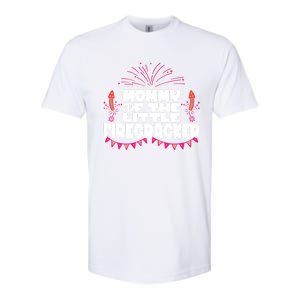 Firework 4th Of July Mommy Of The Little Firecracker Gift Softstyle CVC T-Shirt