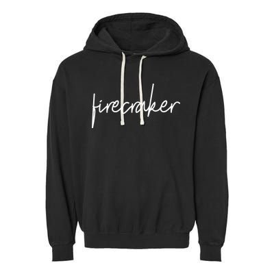 Firecracker 4th Of July Garment-Dyed Fleece Hoodie