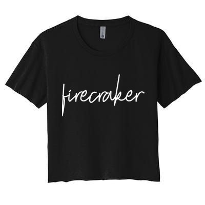 Firecracker 4th Of July Crop Top