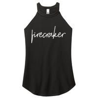 Firecracker 4th Of July Women's Perfect Tri Rocker Tank