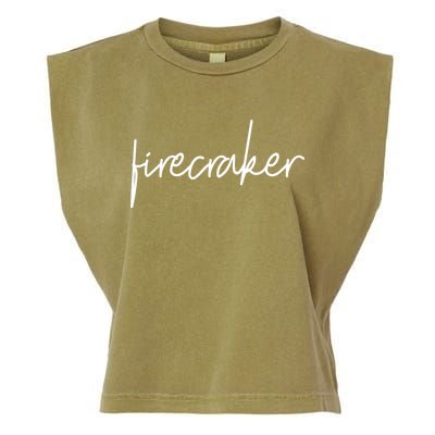 Firecracker 4th Of July Garment-Dyed Women's Muscle Tee