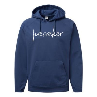 Firecracker 4th Of July Performance Fleece Hoodie