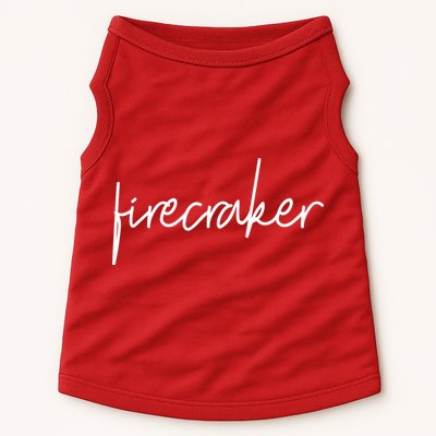 Firecracker 4th Of July Doggie Tank