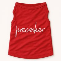 Firecracker 4th Of July Doggie Tank