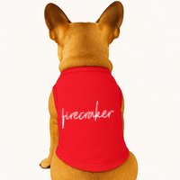 Firecracker 4th Of July Doggie Tank