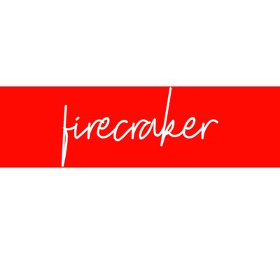 Firecracker 4th Of July Bumper Sticker