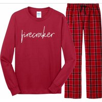 Firecracker 4th Of July Long Sleeve Pajama Set