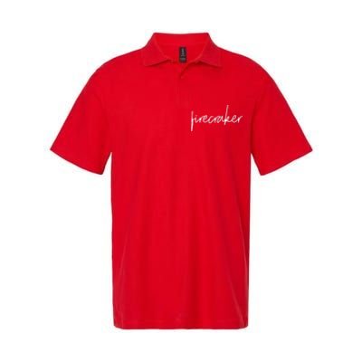 Firecracker 4th Of July Softstyle Adult Sport Polo